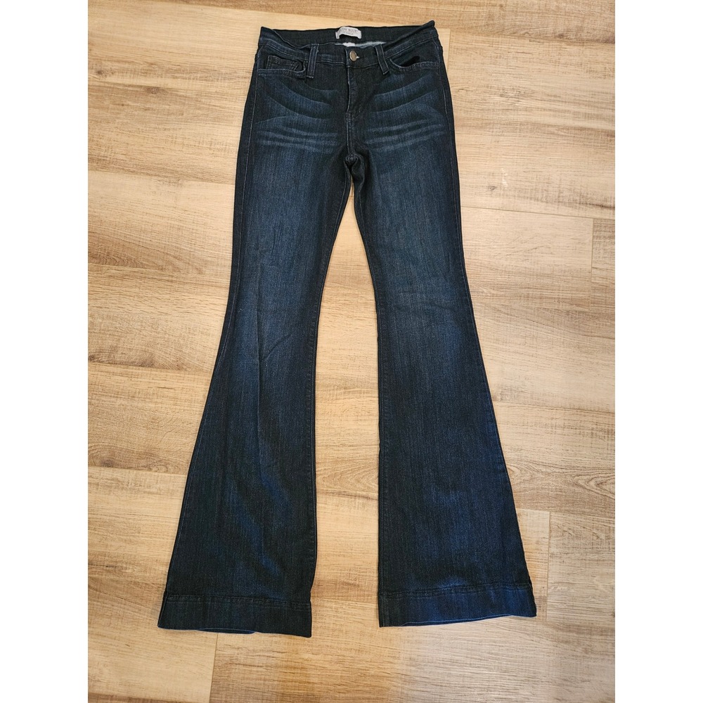 Judy Blue Jeans Womens 9/29 Dark Wash Flare Bootcut Stretch Denim 33 Inseam